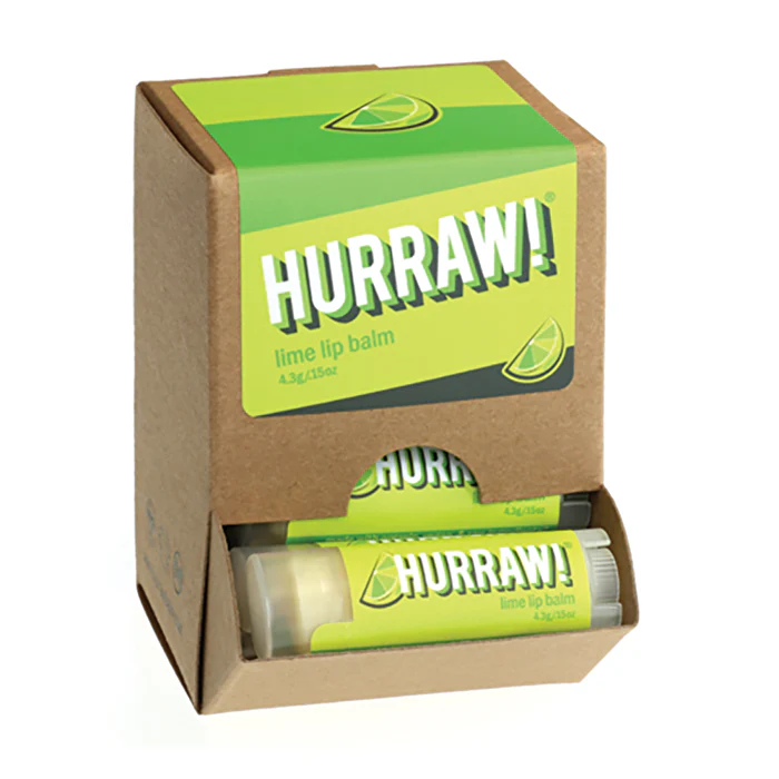 Hurraw! Lip Balm Lime 4.3g x 24 Display