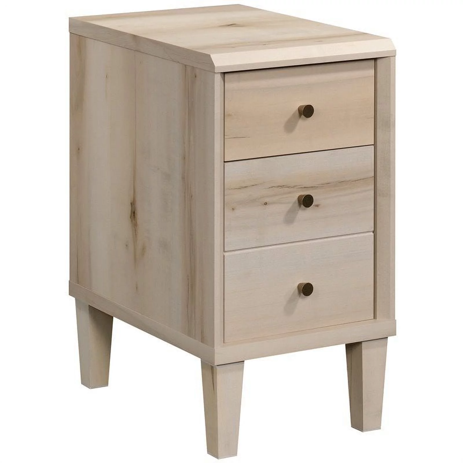 Pemberly Row 2 Drawers Modern Engineered Wood End Table in Maple