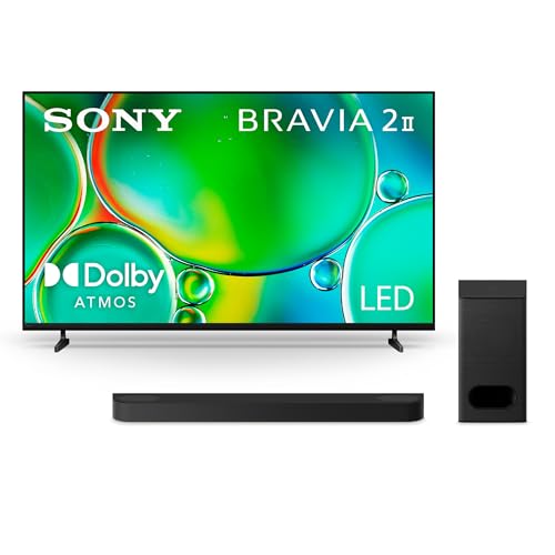 Sony BRAVIA 2 II 55 Inch 4K Ultra HD LED Smart TV with Google TV and Exclusive Features for PlayStation®5 (K-55S20M2), 2025 Model