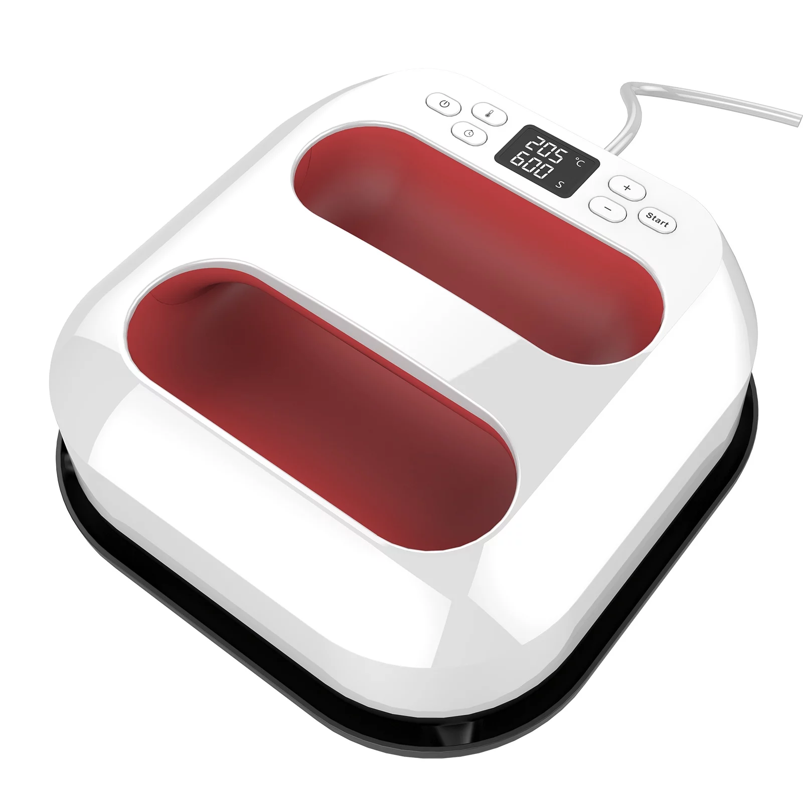 Bisofice Handheld Heat Press Machine 9''x9'' - Fast Heat Up, Adjustable Temperature and Timer for DIY Heat Transfer - Ideal for Sublimation and HTV Vinyl Shirts, Bags, Hats