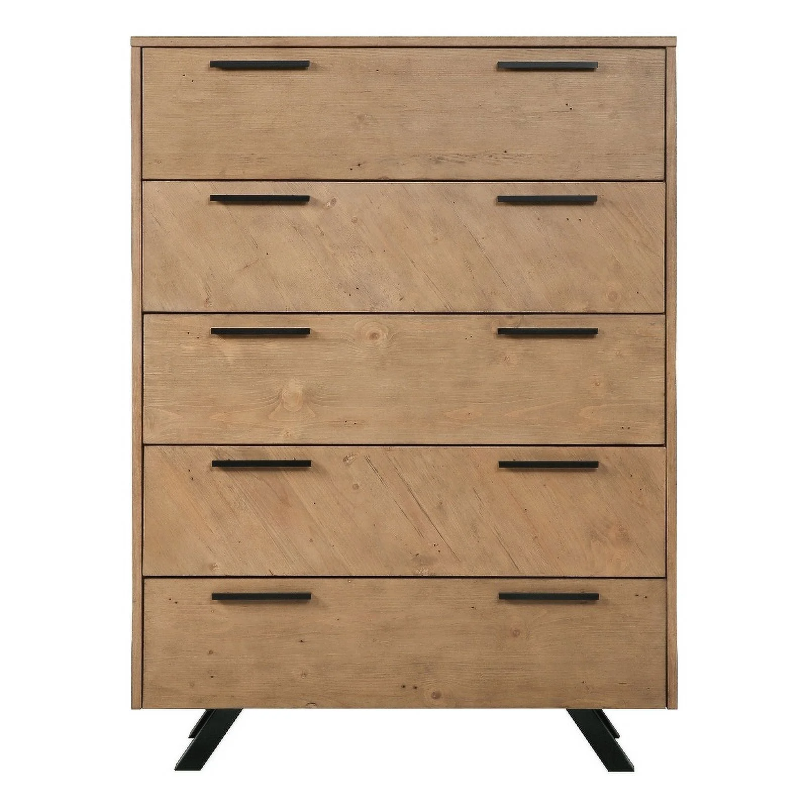 Taylor 5-drawer Rectangular Chest Light Honey Brown