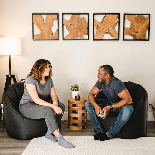 Big Joe Milano Lenox Denim Cobalt Beanbag Chair