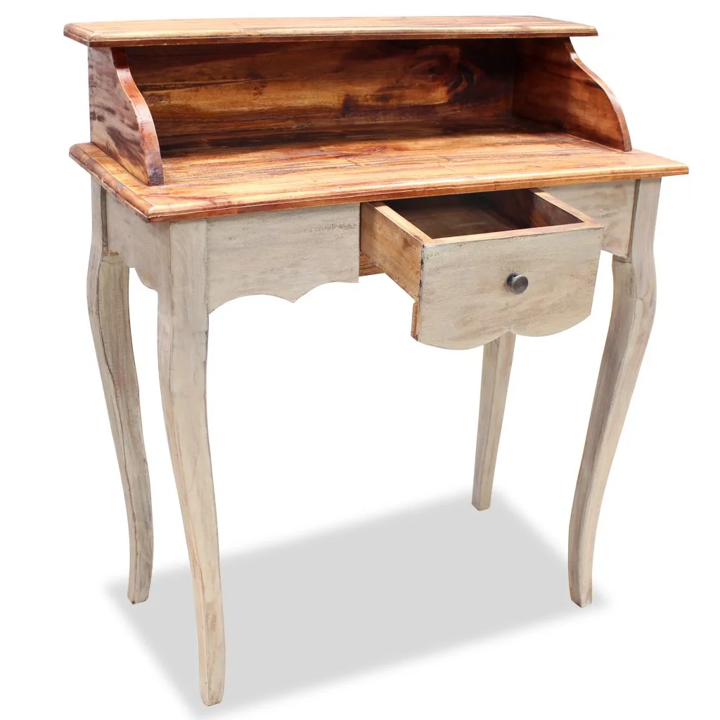 Andoer Writing Desk Solid Reclaimed Wood 31.5