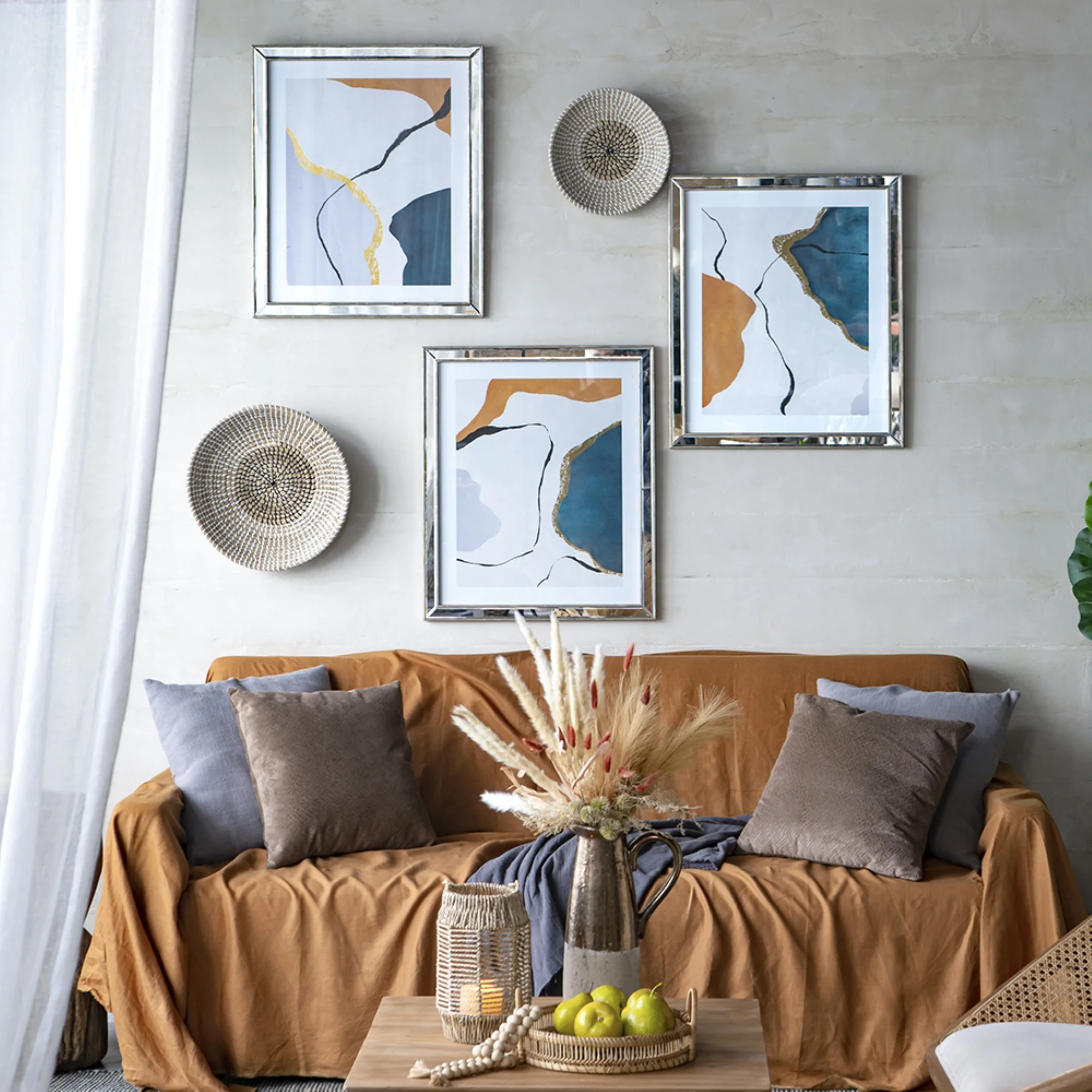 CC Home Furnishings Abstract Framed Wall Arts - 22