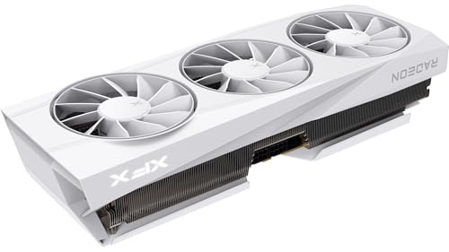 XFX Swift AMD Radeon RX 9060 XT OC White Gaming Edition with 8GB GDDR6 HDMI 2xDP, AMD RDNA 4 RX 9060XT RX-96TSW8GWQ