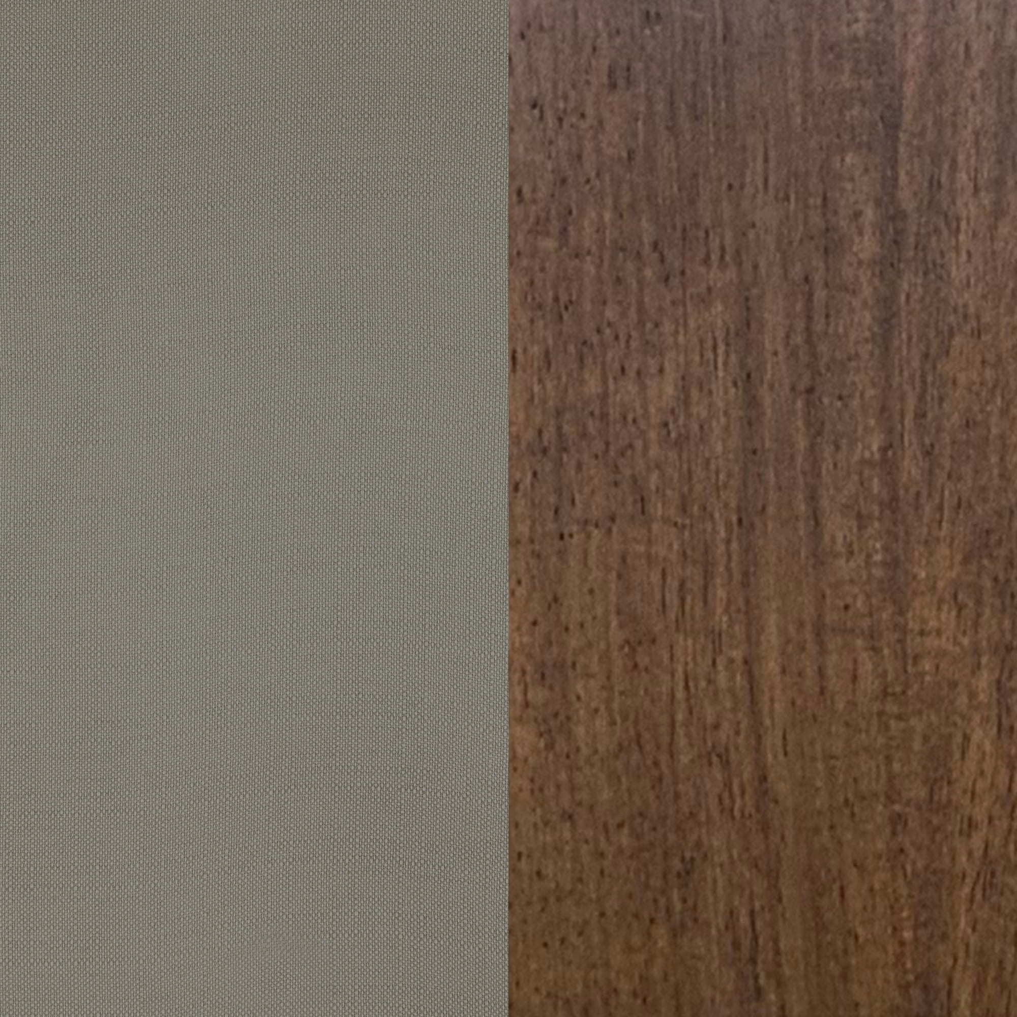 Nathan James Linus Modern Upholstered Bar Stool with Back and Solid Rubberwood Legs in a Wire-Brushed Finish, Light Gray/Dark Brown