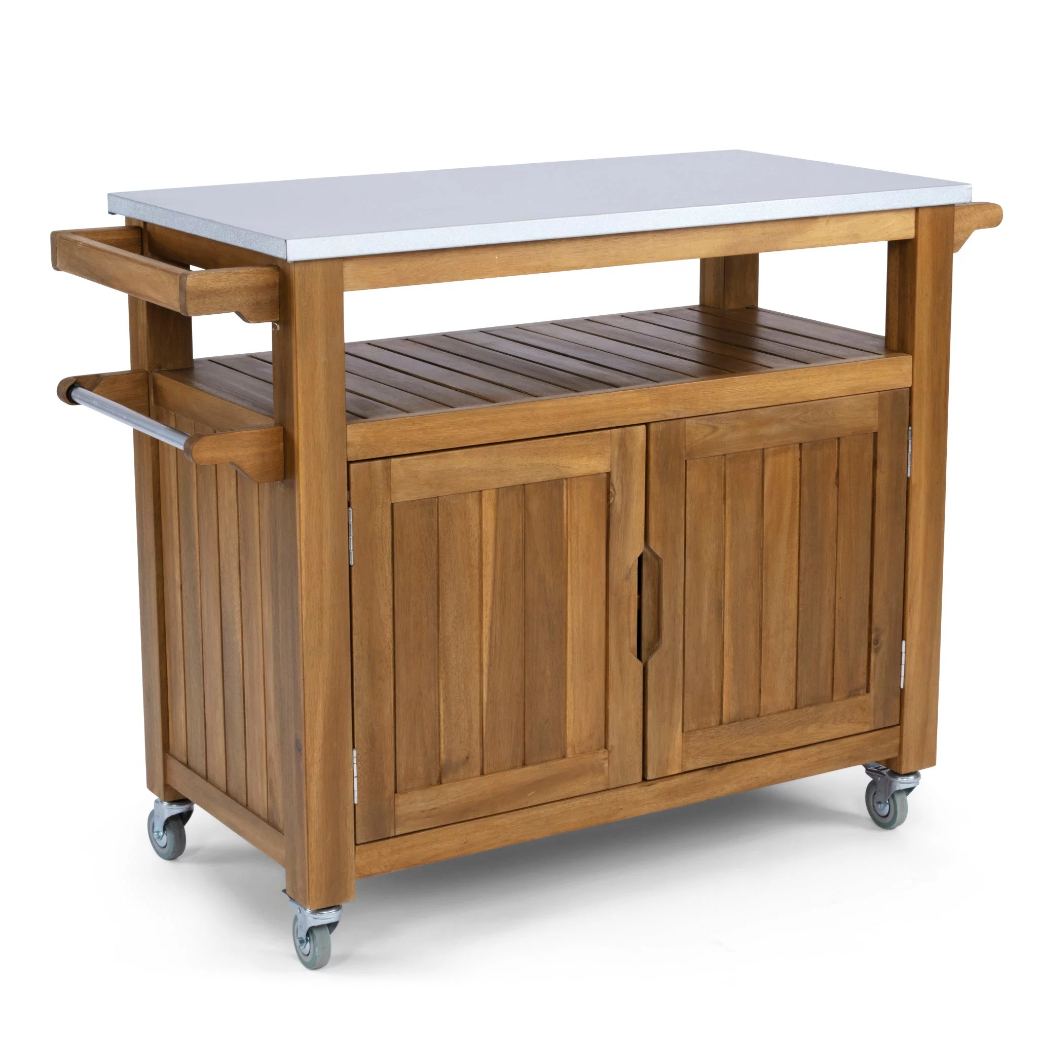 Homestyles Maho Brown Wood Outdoor Cart