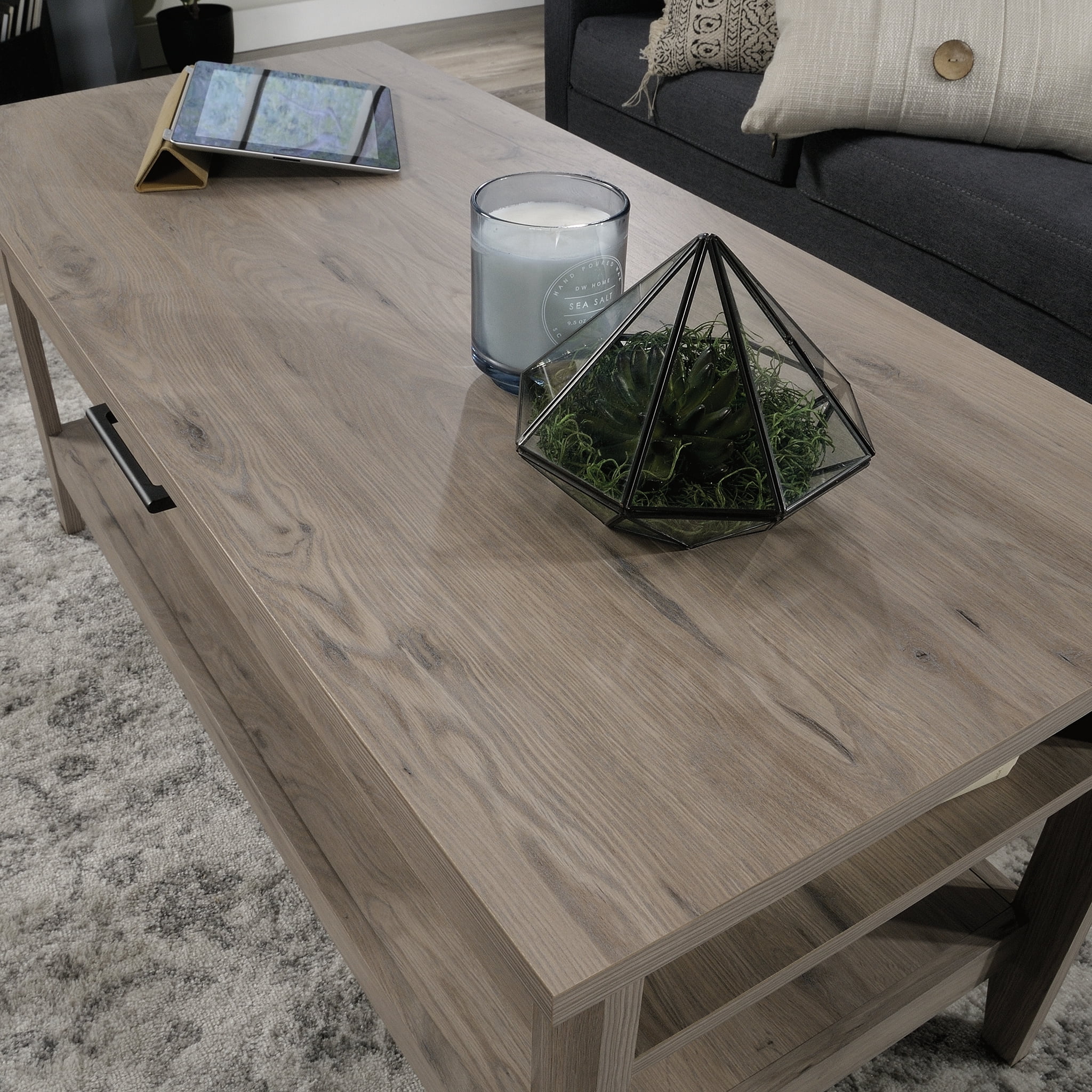 Sauder Summit Station Lift Top Coffee Table, Laurel Oak Finish