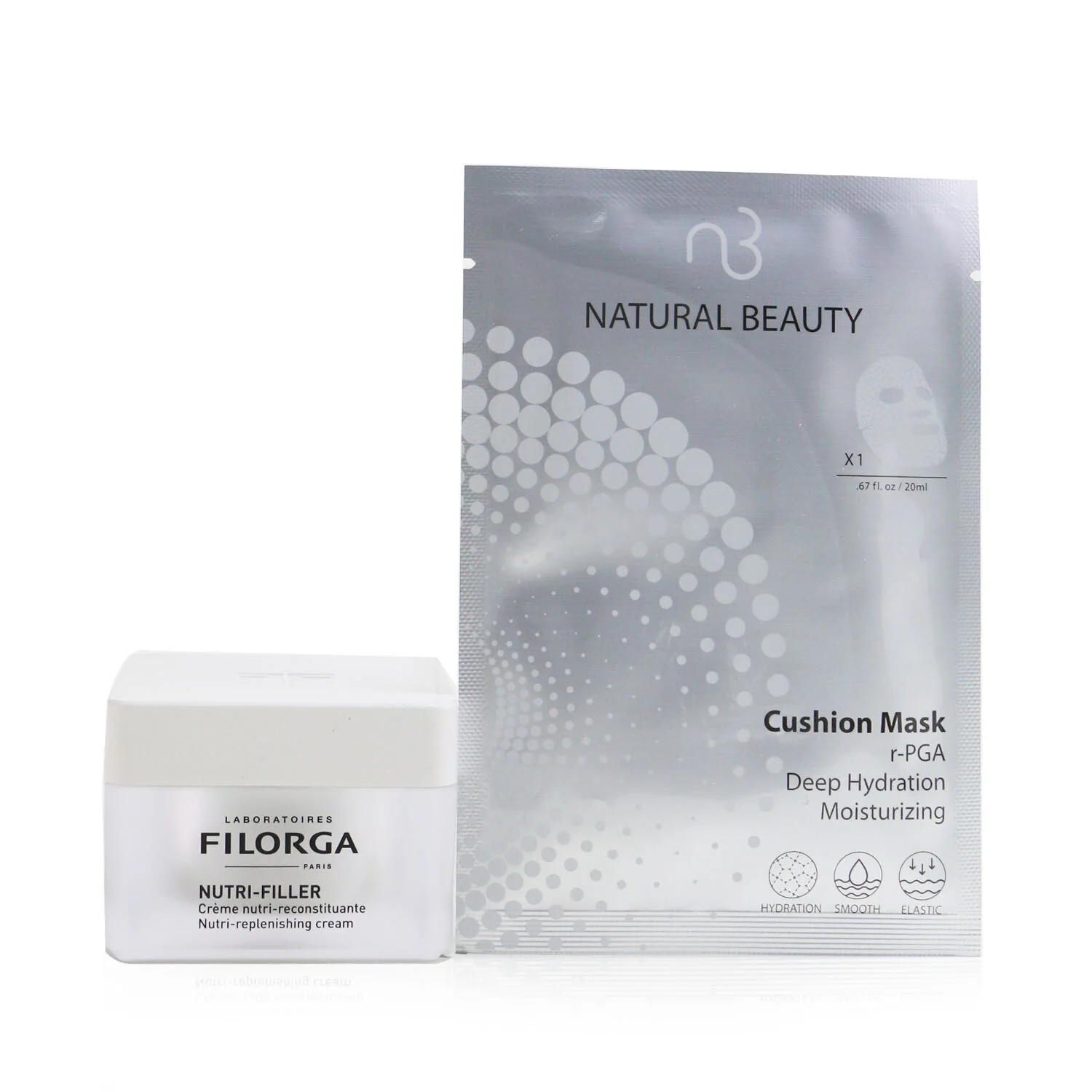 Filorga Nutri-Filler Nutri-Replenishing Cream 50ml (Free: Natural Beauty r-PGA Deep Hydration Moisturizing Cushion Mask 6x 20ml)  50ml+6x20ml