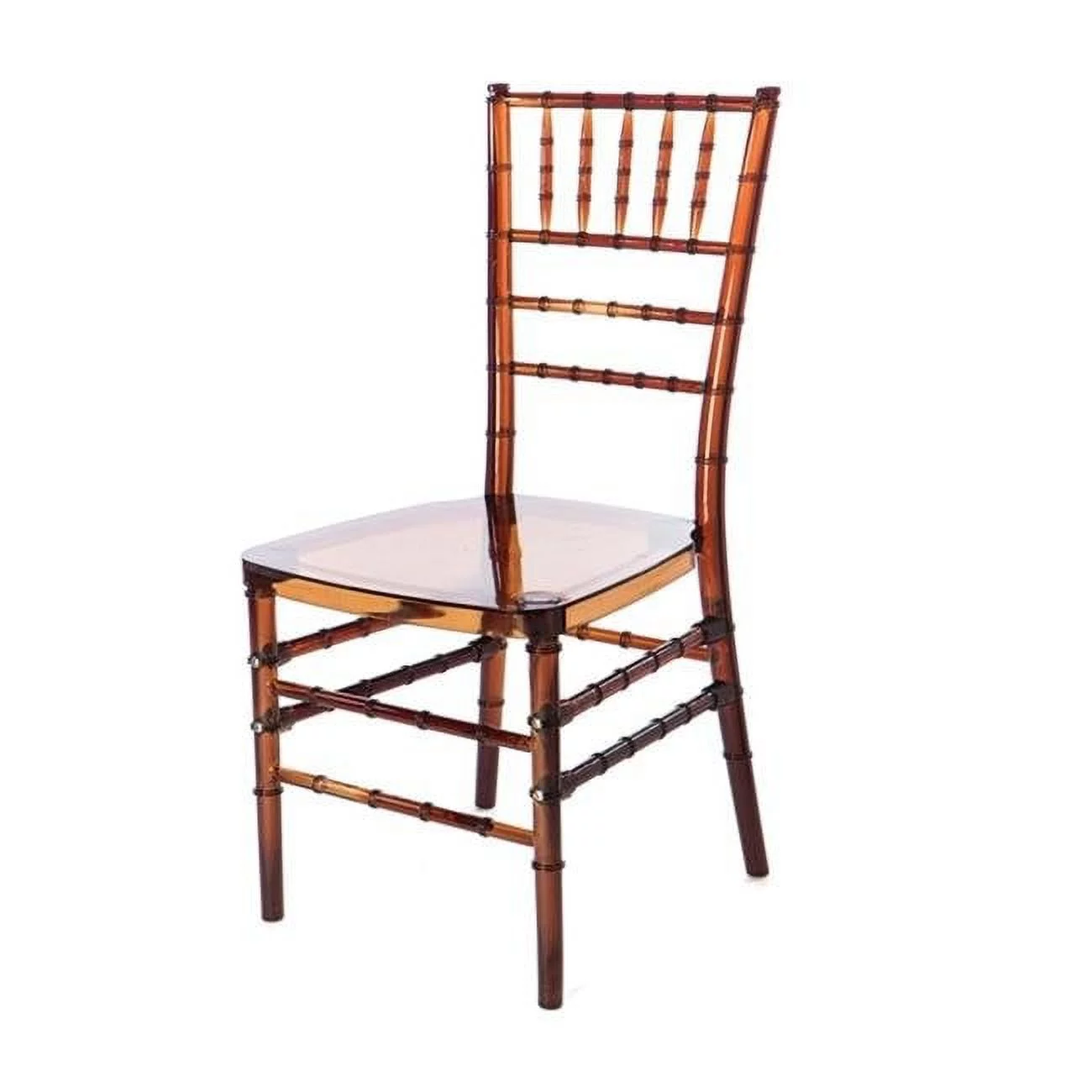 Max RPC-MIRAGE-AMB Mirage Amber Chiavari Polycarbonate Chair