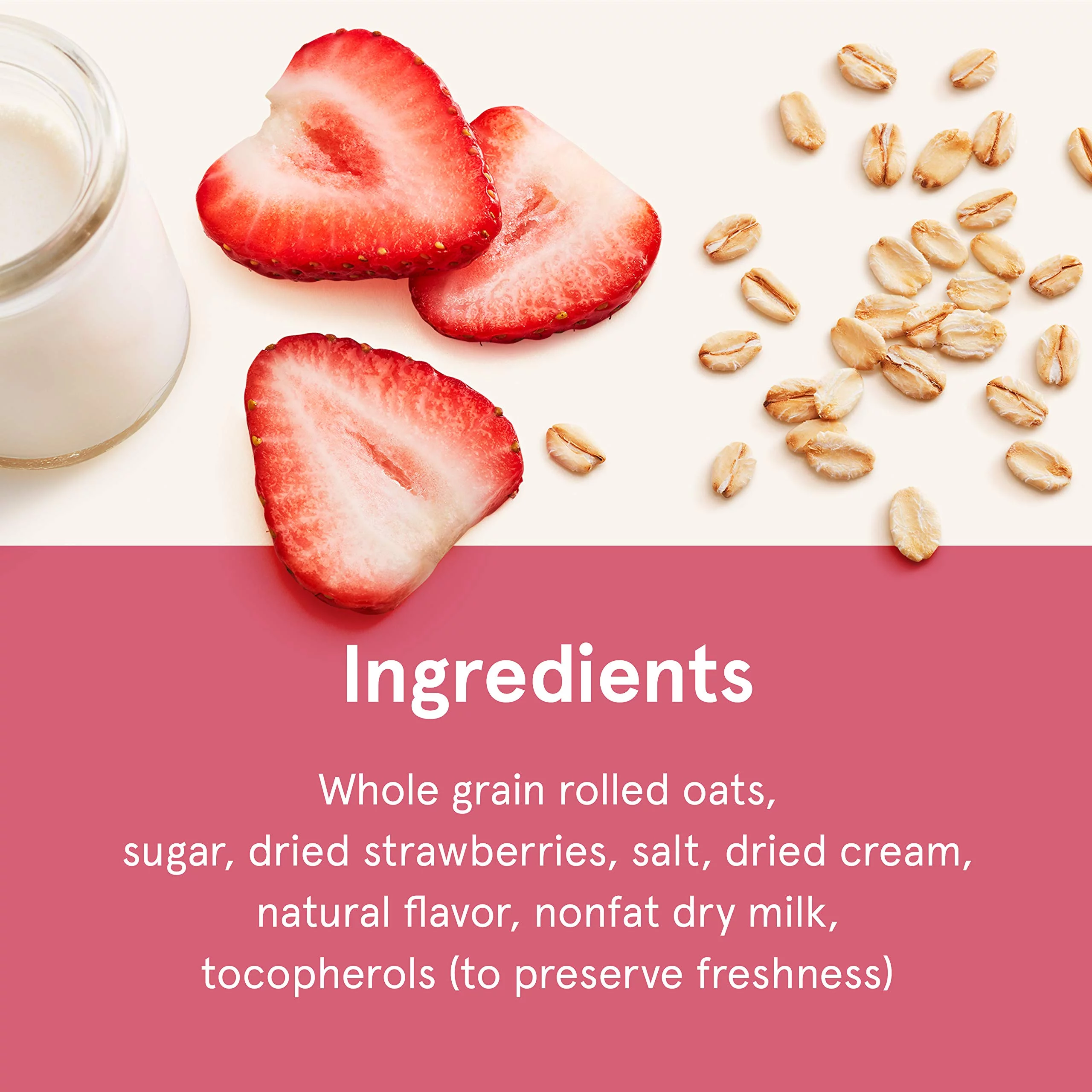 Quaker Instant Oatmeal, Strawberries And Cream, Individual Packets, 1.05 Ounce (Pack Of 48)