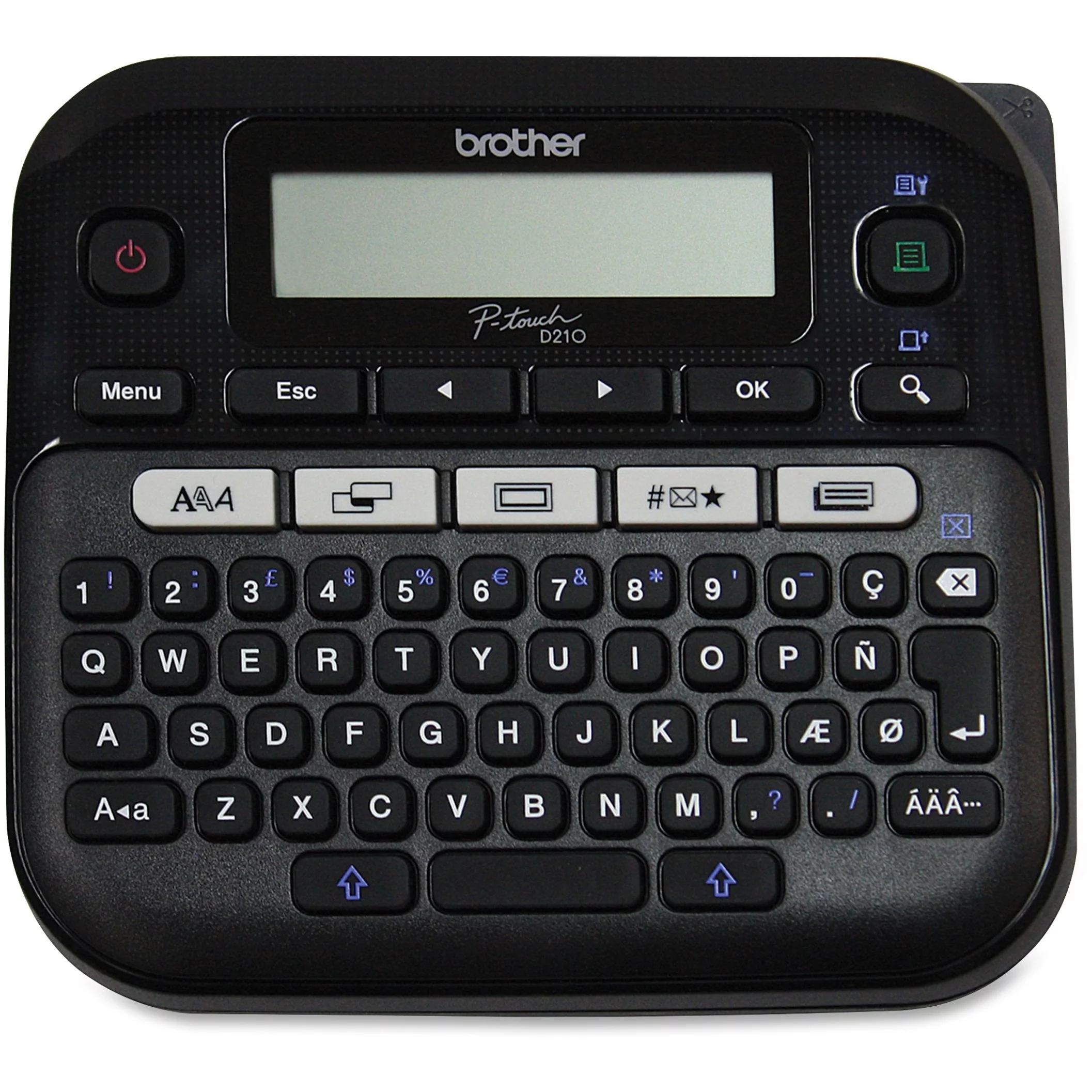 Brother P-touch, PT-D210, Easy-to-Use Label Maker, One-Touch Keys, White