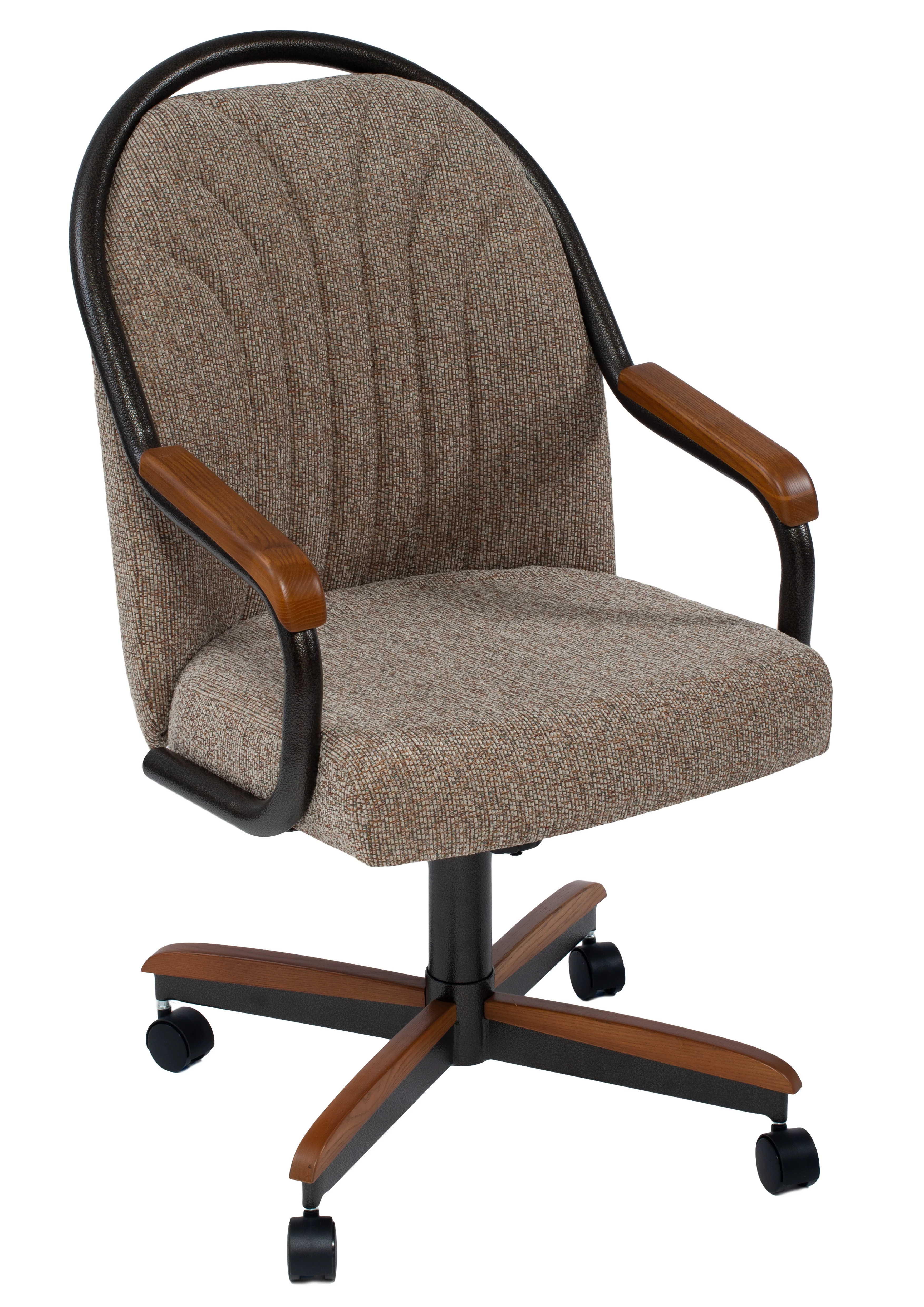Caster Chair Tilt Rolling and Swivel Casual Dining Chair