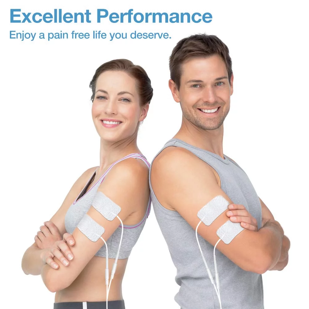 Easy@Home Tens Unit Self Stick Carbon Electrode Pads, Non Irritating Design 16 Pcs 2