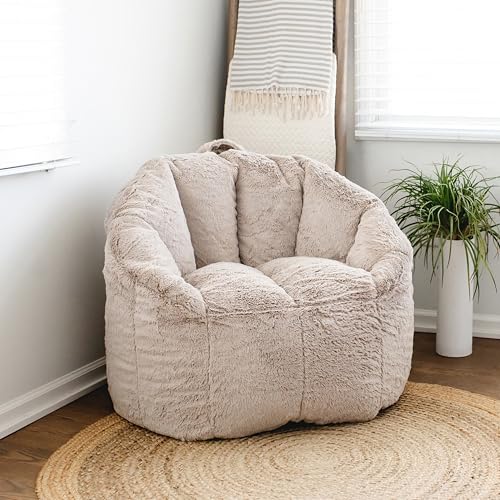 Big Joe Milano Lenox Denim Cobalt Beanbag Chair