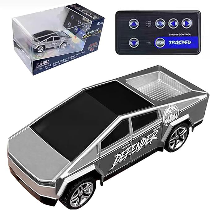 Remote Control Car High Speed Off - Road Climbing Anti - Collision All-Terrain RC Meyal Car 1/12 Model 2.4GHz Remote 4WD Drift Truck with Light Effect Ddual Batteries Long Endurance Age for 3+