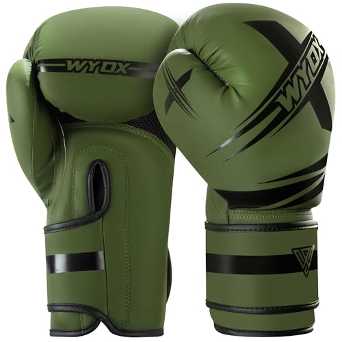WYOX Boxing Gloves for Men & Women – 10oz 12oz 14oz 16oz Adult Training Gloves for Punching Bag, Kickboxing, MMA, Muay Thai – Sparring Gloves for Boxing Workouts & Weight Training