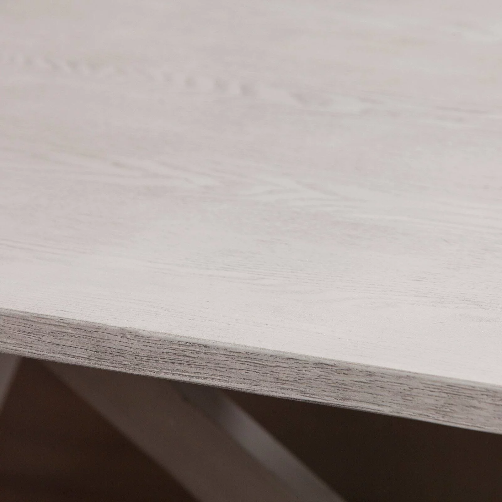 SEI Furniture Cardwell Farmhouse Dining Table in White