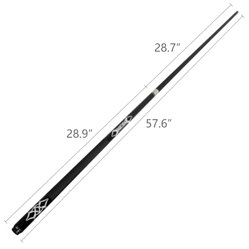 Fiberglass Graphite Composite Billiard Pool Cue Sticks 18oz 19oz 20oz 21oz 58inch