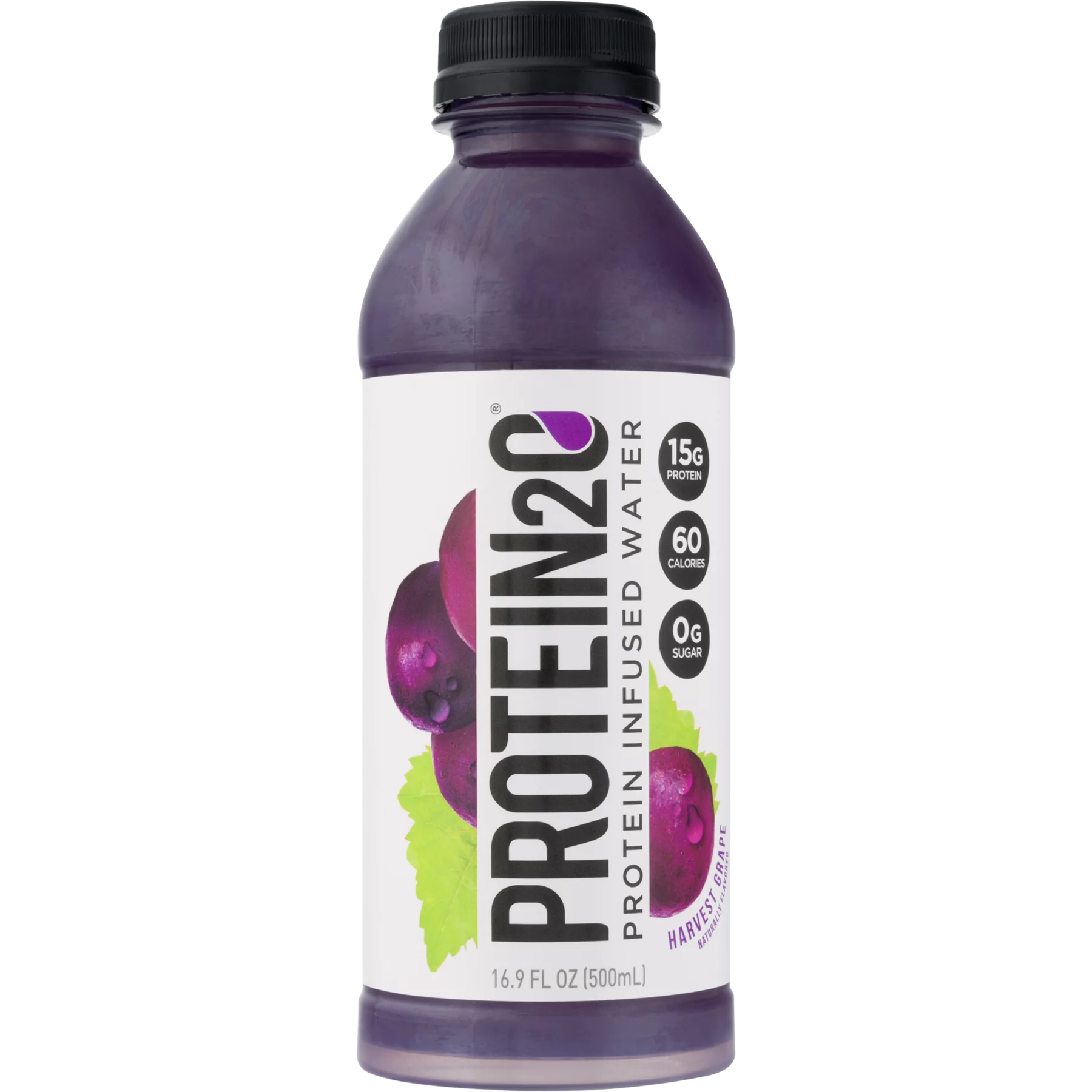 Protein2o 15g Whey Protein Infused Water, Harvest Grape, 16.9 oz Bottle (1 Count)
