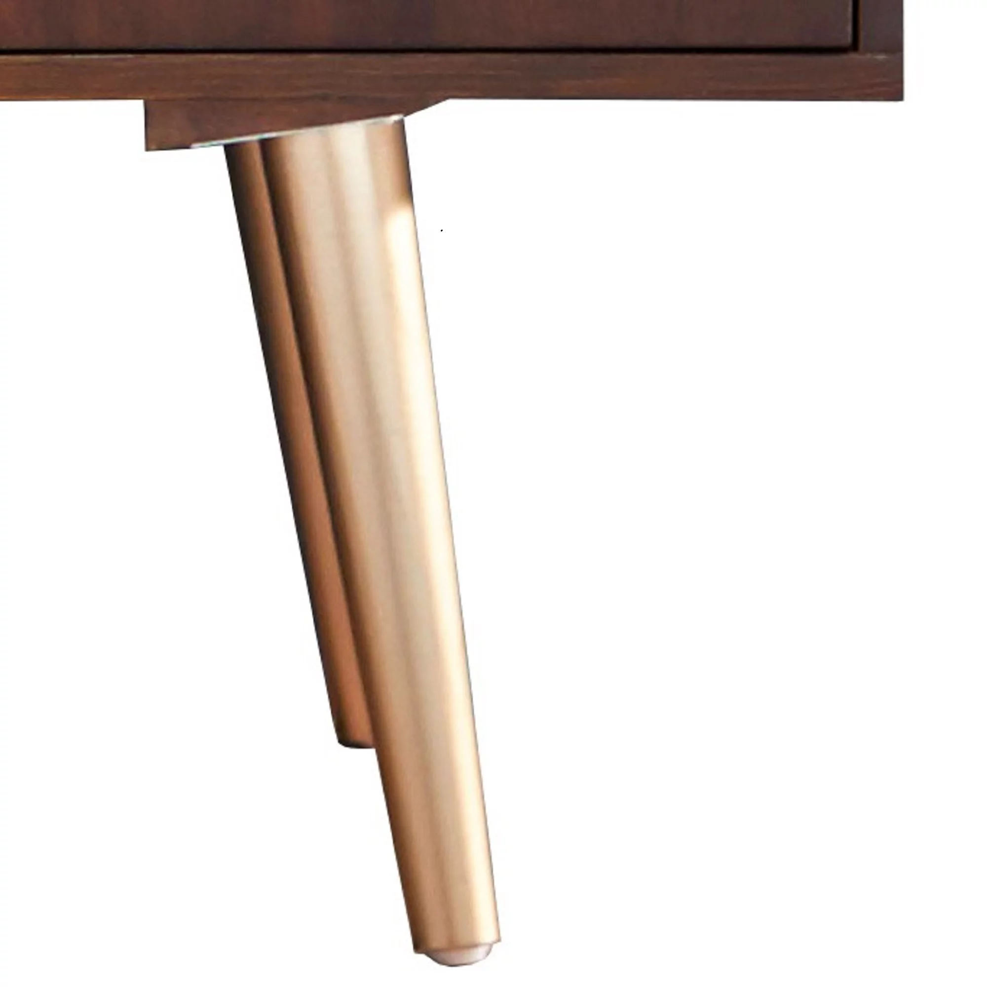 TMS Maura Mid-Century Modern 56” Wide Dining Room Sideboard Buffet, Walnut Finish