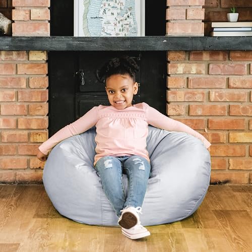 Big Joe Classic Bean Bag Chair, Sapphire Smartmax, Durable Polyester Nylon Blend, 2 feet Round
