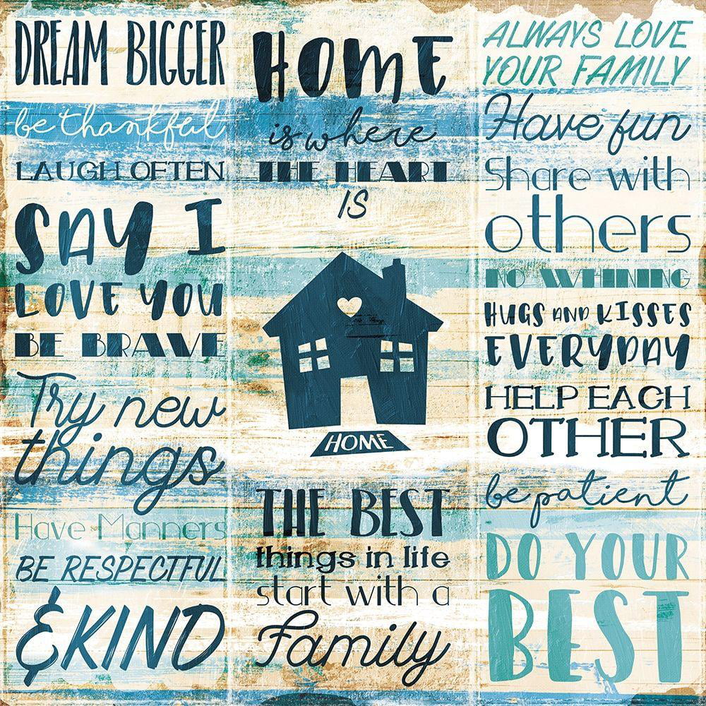 Villa, Mlli 12x12 Black Modern Framed Museum Art Print Titled - Home Family