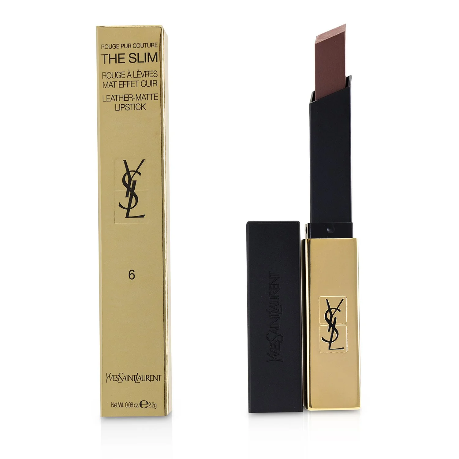 Yves Saint Laurent Rouge Pur Couture The Slim Leather Matte Lipstick - # 32 Rouge Rage  2.2g/0.08oz