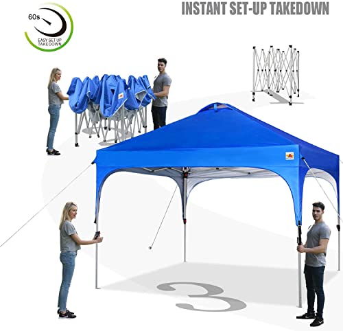 ABCCANOPY Pop Up Canopy - Outdoor Patio Portable Canopy Tent Heavy Duty for Backyard and Deck with 4 Sandbags(White, 10x10)