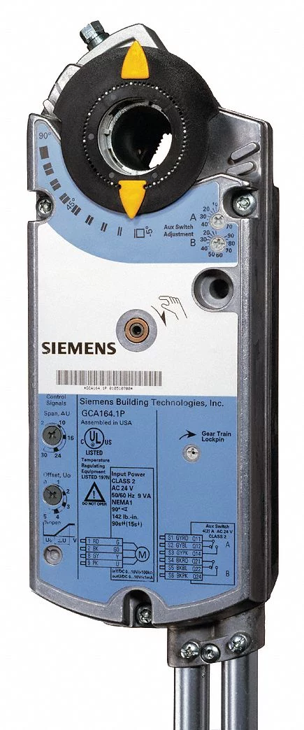 Siemens Actuator, Damper, 160 in-lb, 24V AC/DC  GCA126.1P