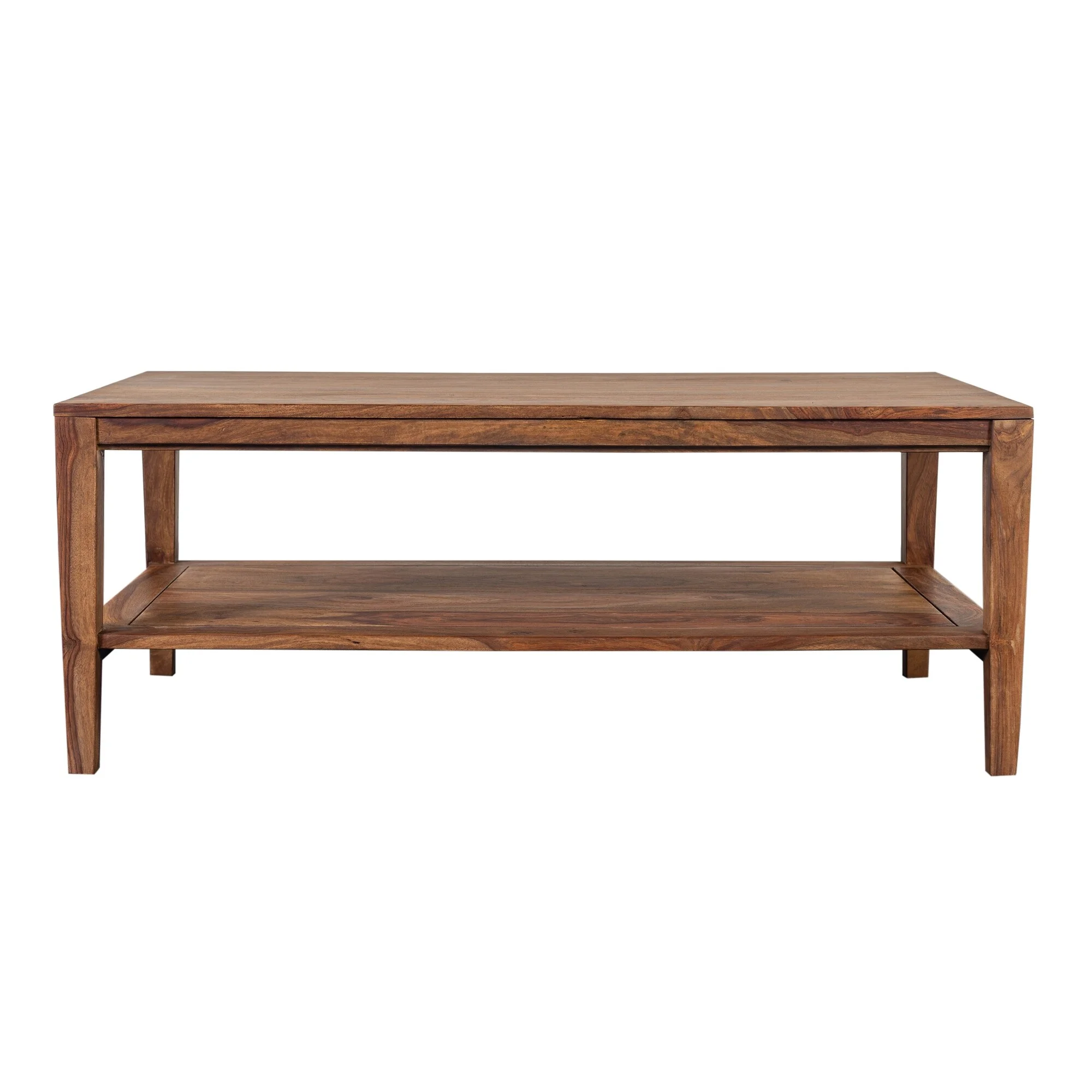 Porter Designs Fall River Solid Sheesham Wood Coffee Table - Natural