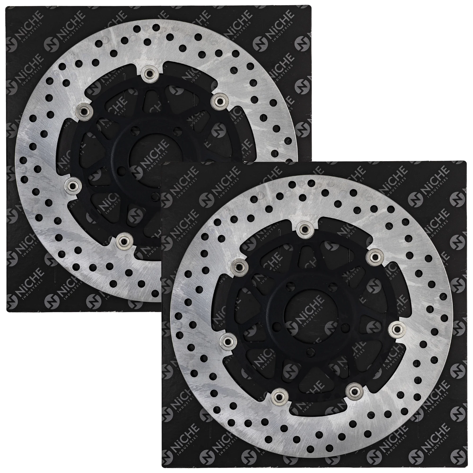 Niche Front Brake Rotor for Kawasaki Suzuki Boulevard Motorcycle 2 Pack 519-CRT2213R