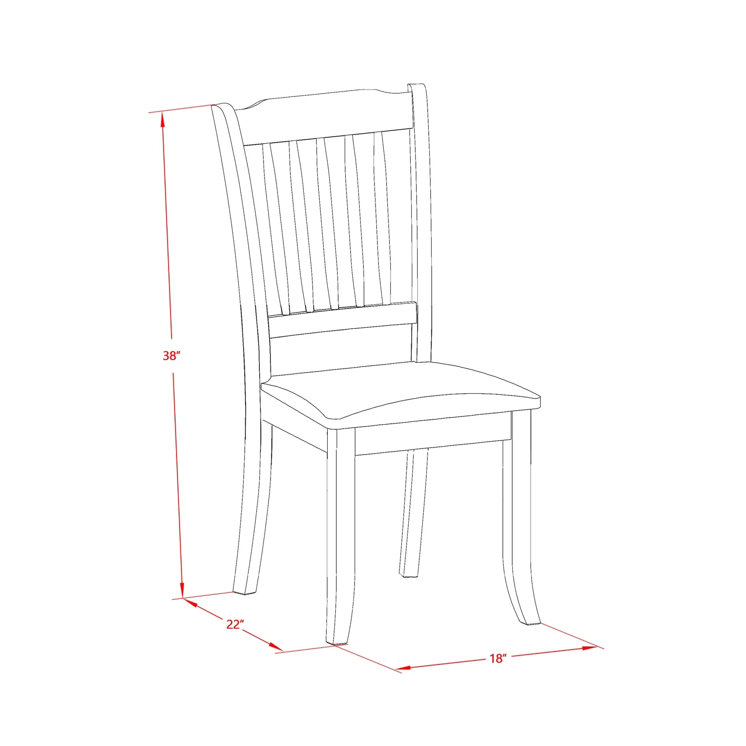 HomeStock Coastal Cool 3-Pc Kitchen Table Set 2 Wood Dining Chair With Slatted Back And A Linen Fabric Seat And Butterfly Leaf Dining Table With Rectangular Top And 4 Legs- Black Finish