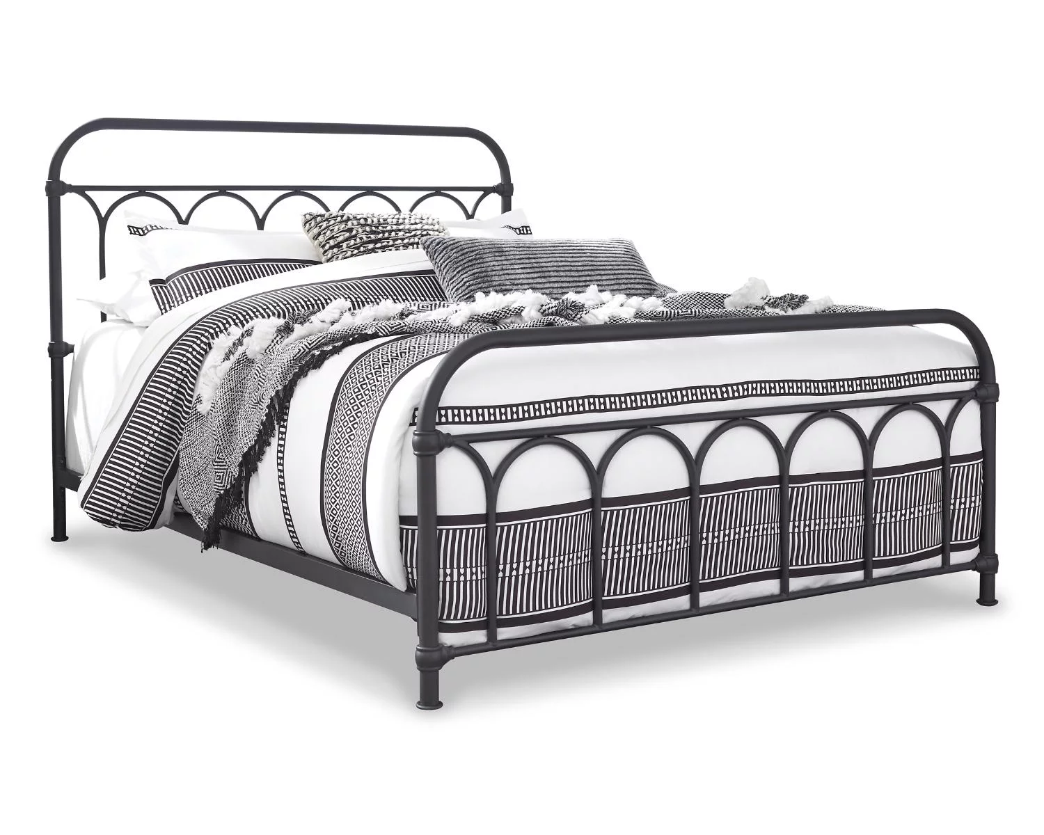 Signature Design by Ashley Casual Nashburg Queen Metal Bed  Black