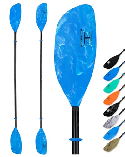 OCEANBROAD Kayak Paddle 86in/218cm, 90.5in/230cm Alloy Shaft 2-Piece Floatable Kayak Oar for Kayaking Canoeing Boating