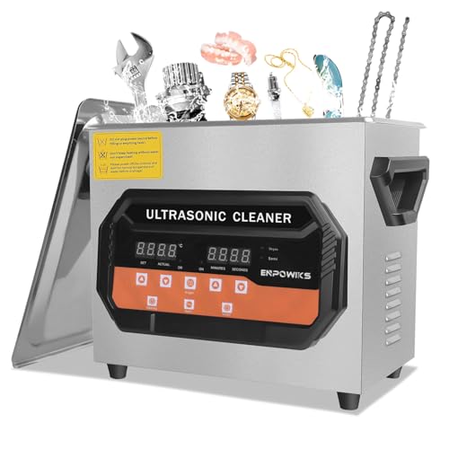 Ultrasonic Cleaner 2L, Digital Ultra Sonic Parts Cleaner with Heater & Timer 40kHz SUS 304 Stainless Steel Lab Sonic Cleaner 110V for Professional Tools,Metal Parts,Jewelry,Eyeglasses