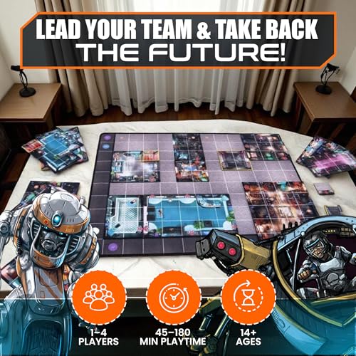 Chip Theory Games Burncycle, Strategic Cooperative Board Game, Overthrow Corporations with Your Robot Team, 1-4 Players, Ages 14 Plus