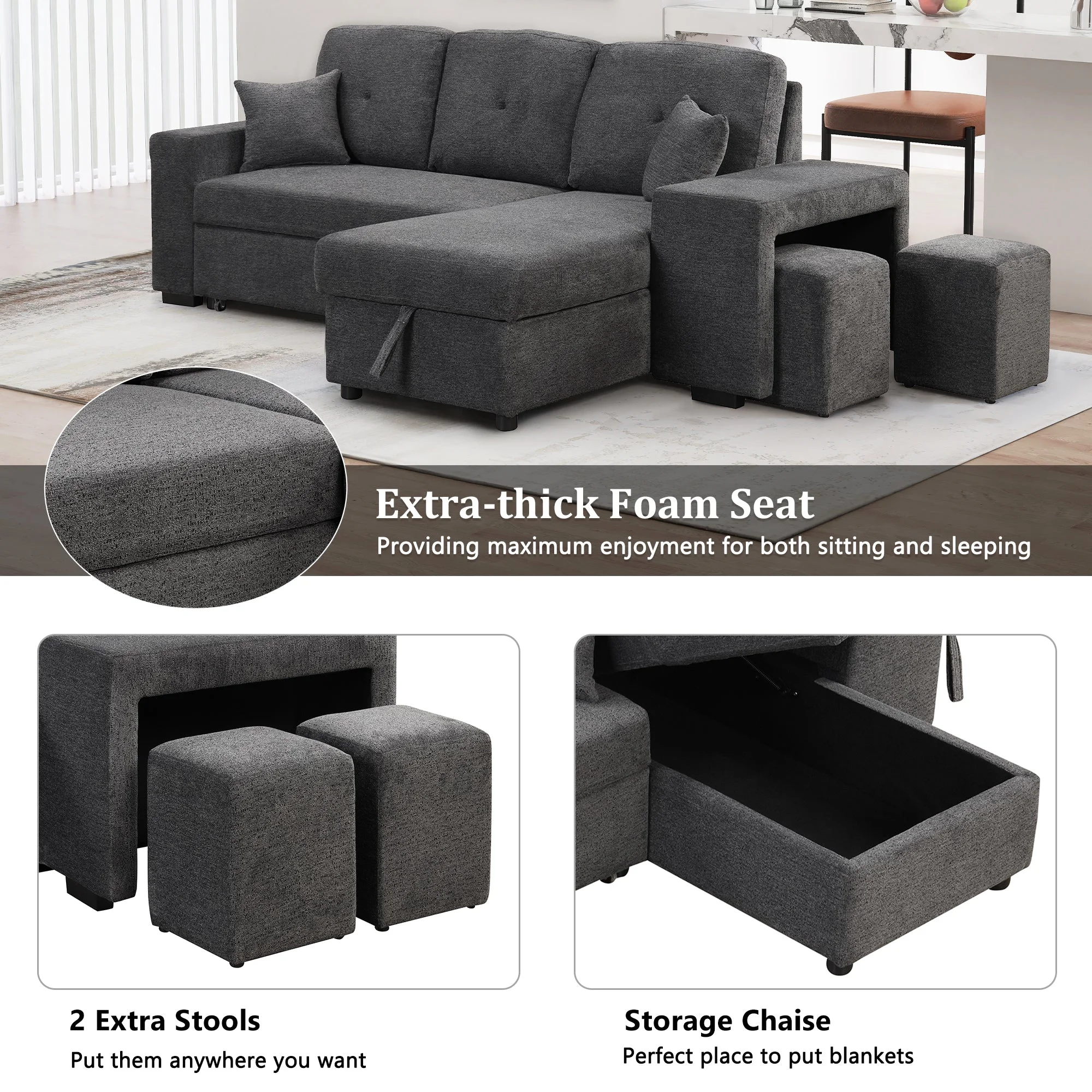 Cloud Drift Cozy  Sectional Sofa