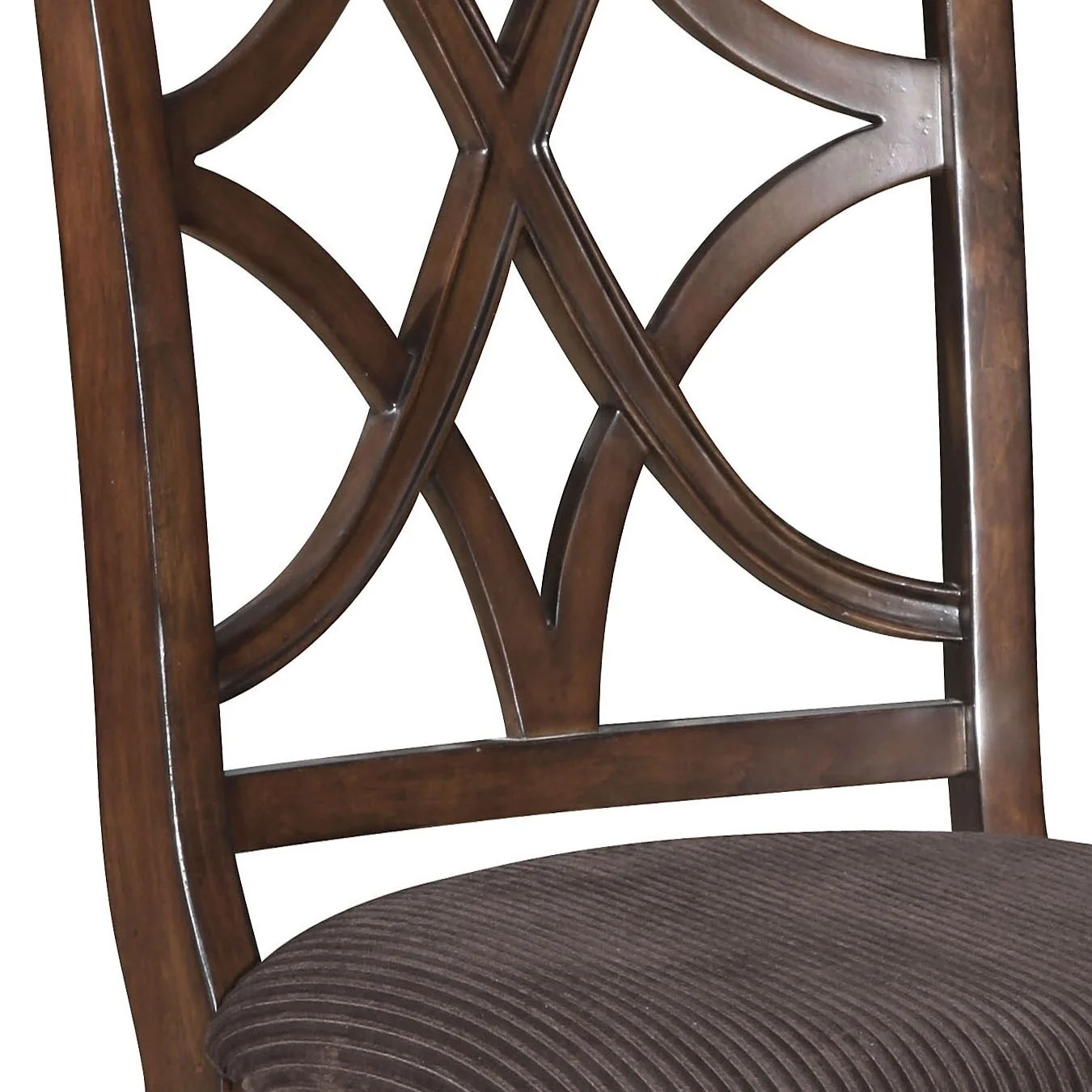 Carpenter Brown and Dark Walnut Cross Back Side Chairs (Set of 2)