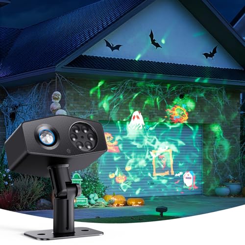 Govee Outdoor Decoration Projector Light, 20W LED Snowflake Projector, IP67 Waterproof, 180° Rotation, 20 HD Effects & 58 Scene Modes with App Control, Works with Alexa, Google Assistant, Matter