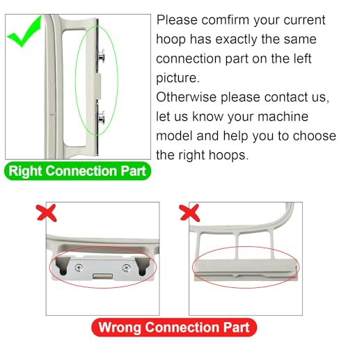 Sew Tech Embroidery Hoops for Brother SE700 PE535 SE600 PE545 SE400 PE570 SE725 PE500 SE630 LB5500 PE550D PE540D SE625 PE525 SE425 Innovis Babylock Verve Sofia2 (3in1 Set)