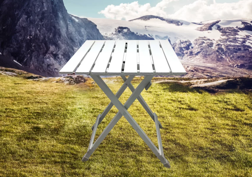 Ozark Trail Aluminum Camping Table, Silver