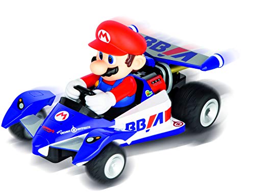 Carrera RC 370162108X Official Licensed Mario Kart Yoshi Race Kart 1:16 Scale 2.4 GHz Splash Proof Remote Control Car Vehicle with Sound and Body Tilting Action - Kid Toys