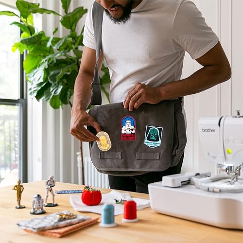 Brother LB5500M Marvel 2-in-1 Combo Sewing & Embroidery Machine, 16.5 x 7.76 x 12.1 inches, White