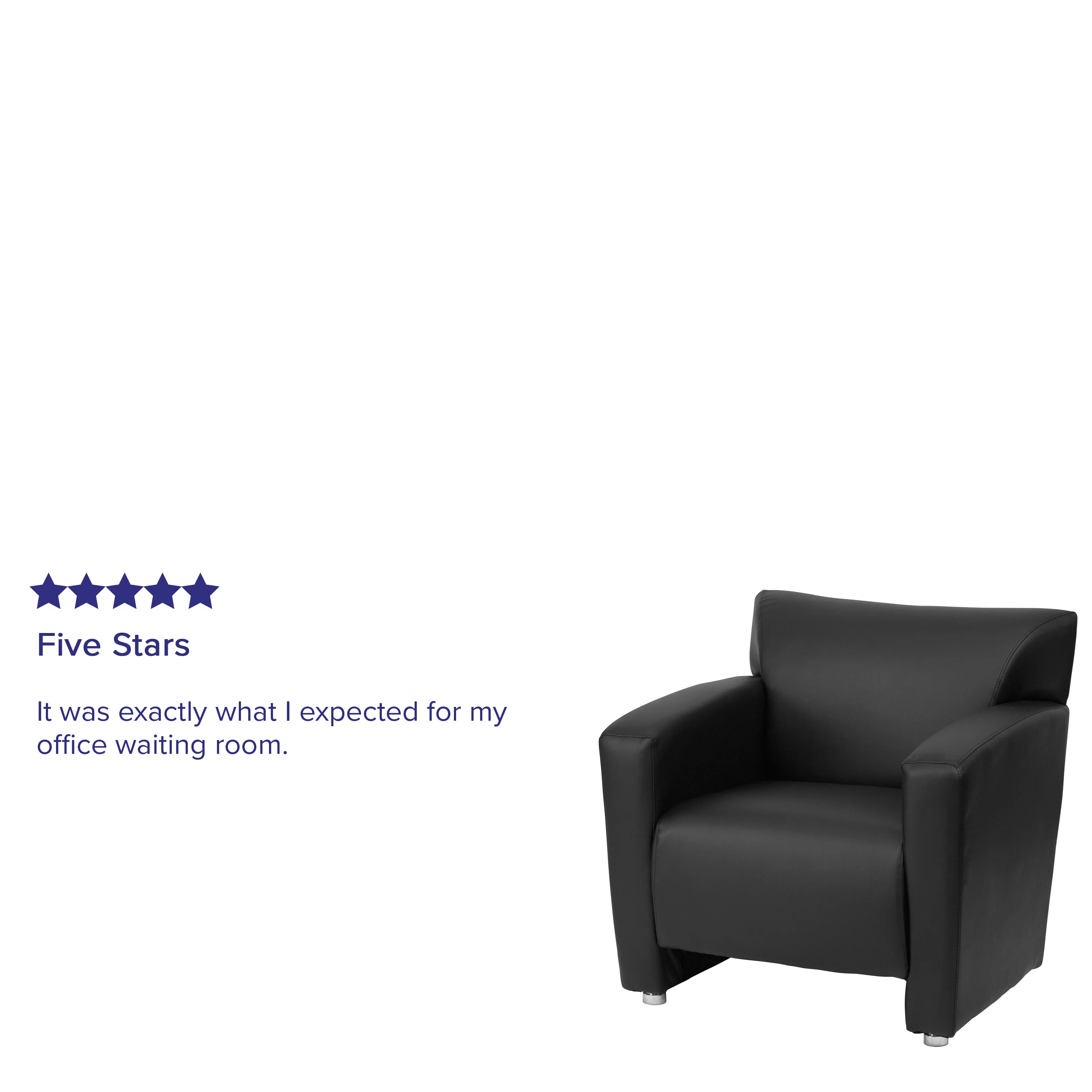 Flash Furniture HERCULES Majesty Series Black LeatherSoft Chair