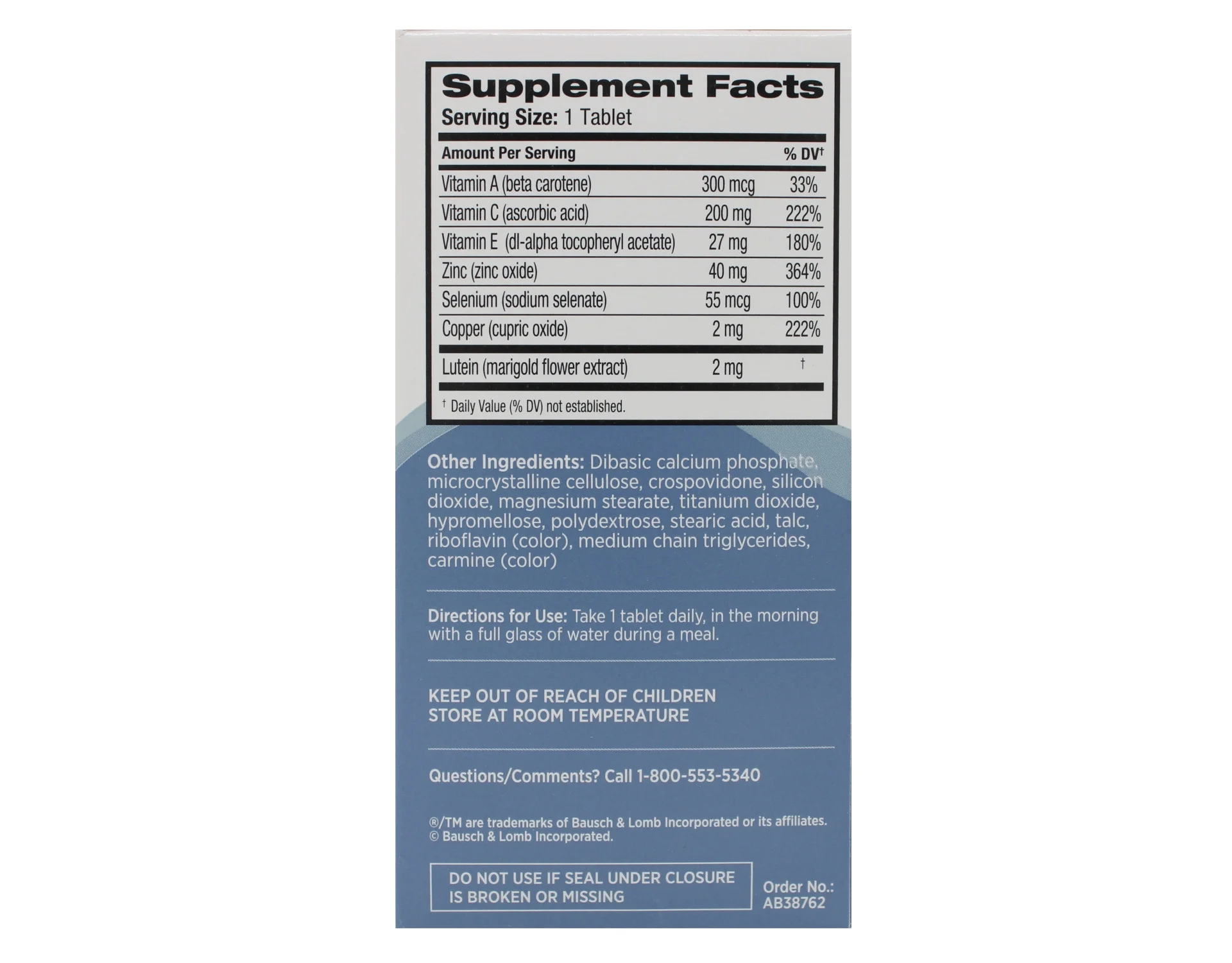 Bausch & Lomb Ocuvite Tablets 120 Tablets (Pack of 3)