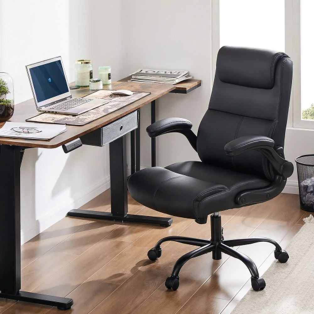 Ergonomic Executive Home Office Chair Adjustable Height PU Leather Desk Chair