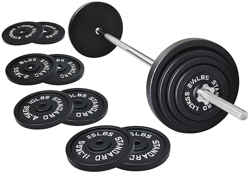 Barbell Weight Set, Cast Iron 1