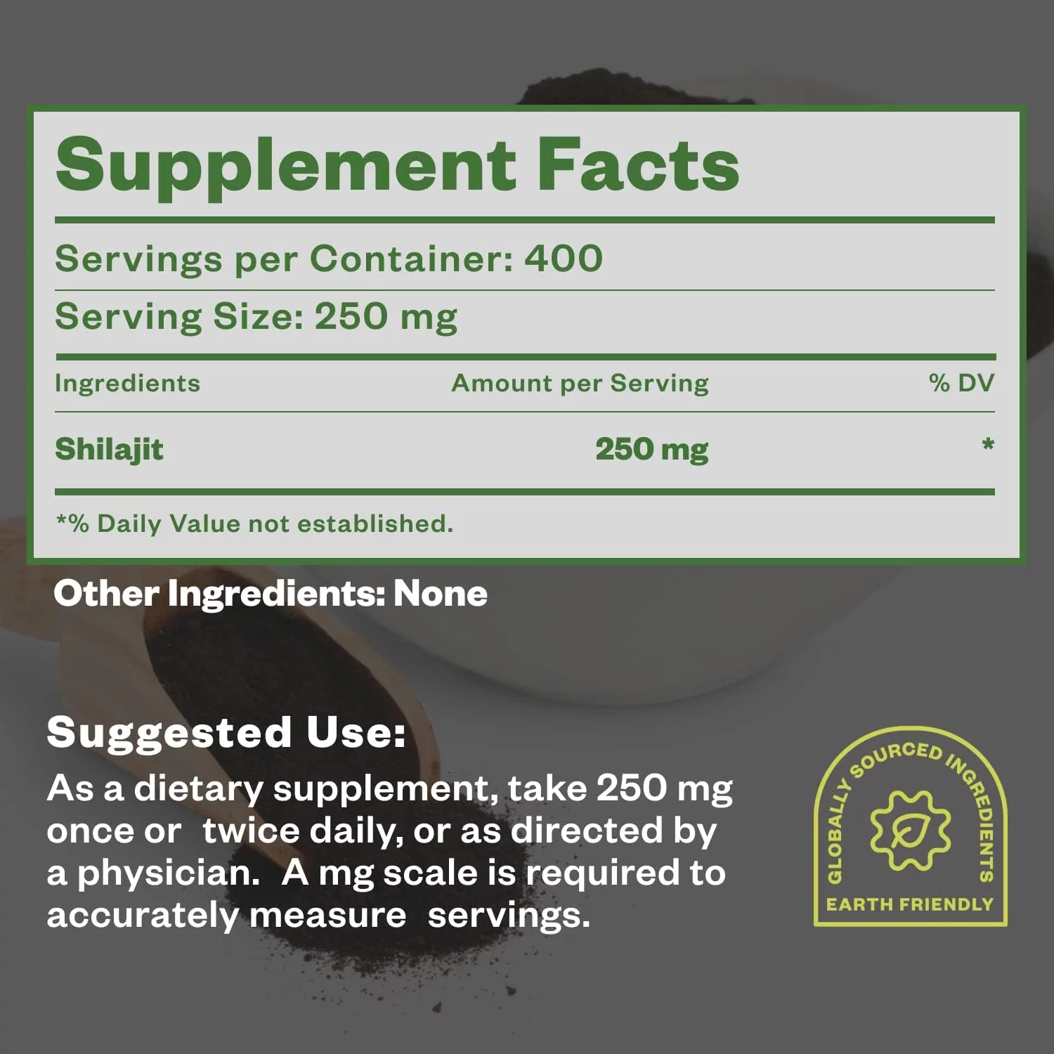 Purisure Shilajit Powder 12:1 Extract, 100g, 5% Fulvic Acid Content, 400 Servings