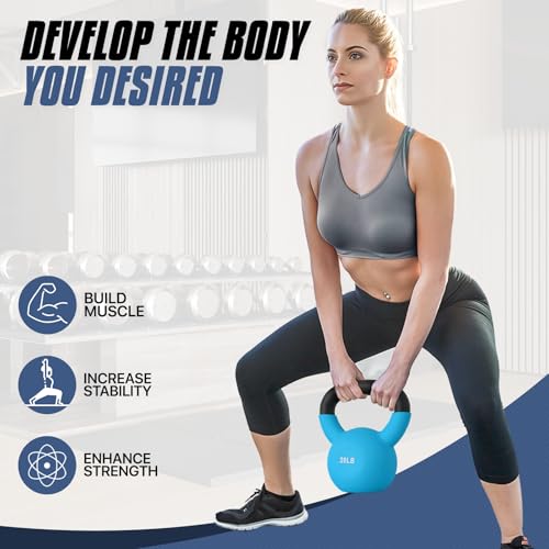 MADOG Neoprene Coated Kettlebells, Strength Training Hand Weights